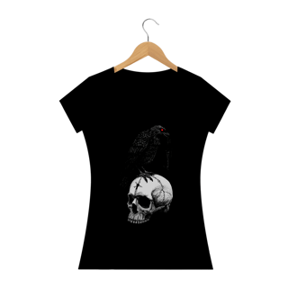 Nome do produto Camiseta Feminina Skull and Raven 