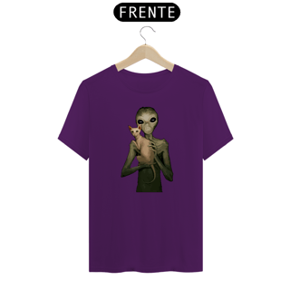 Nome do produto Camiseta Reta Alien and Cat