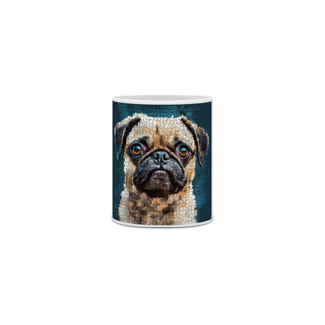 Nome do produto: Pug Quebra cabeça