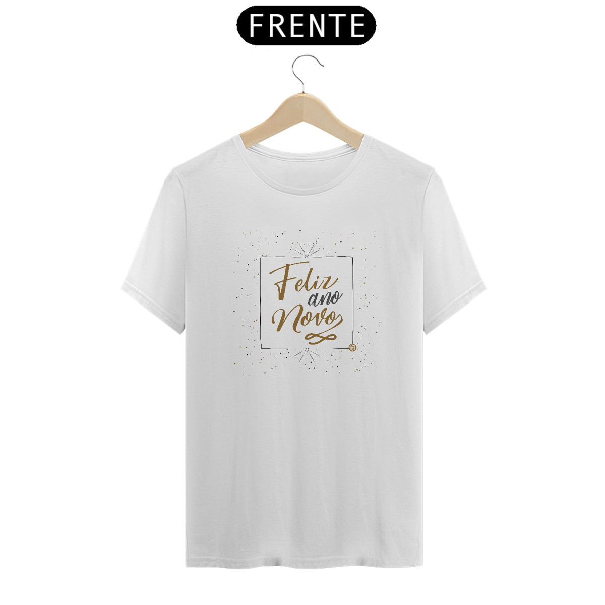 Nome do produto: Camiseta Unissex Ano Novo - Feliz Ano Novo