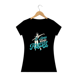 Nome do produto Camsieta Babylook - Happy Girls Are The Prettiest
