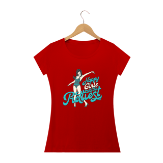 Nome do produto Camsieta Babylook - Happy Girls Are The Prettiest