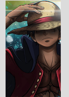 Nome do produto Retrato Épico: Luffy, o Rei dos Piratas - Edição Limitada em A4