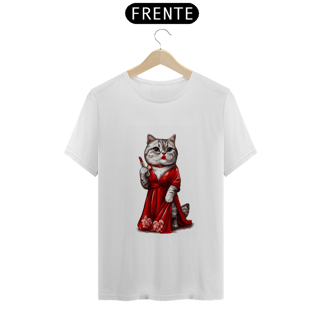 Nome do produto Camisa Gata Passando Batom