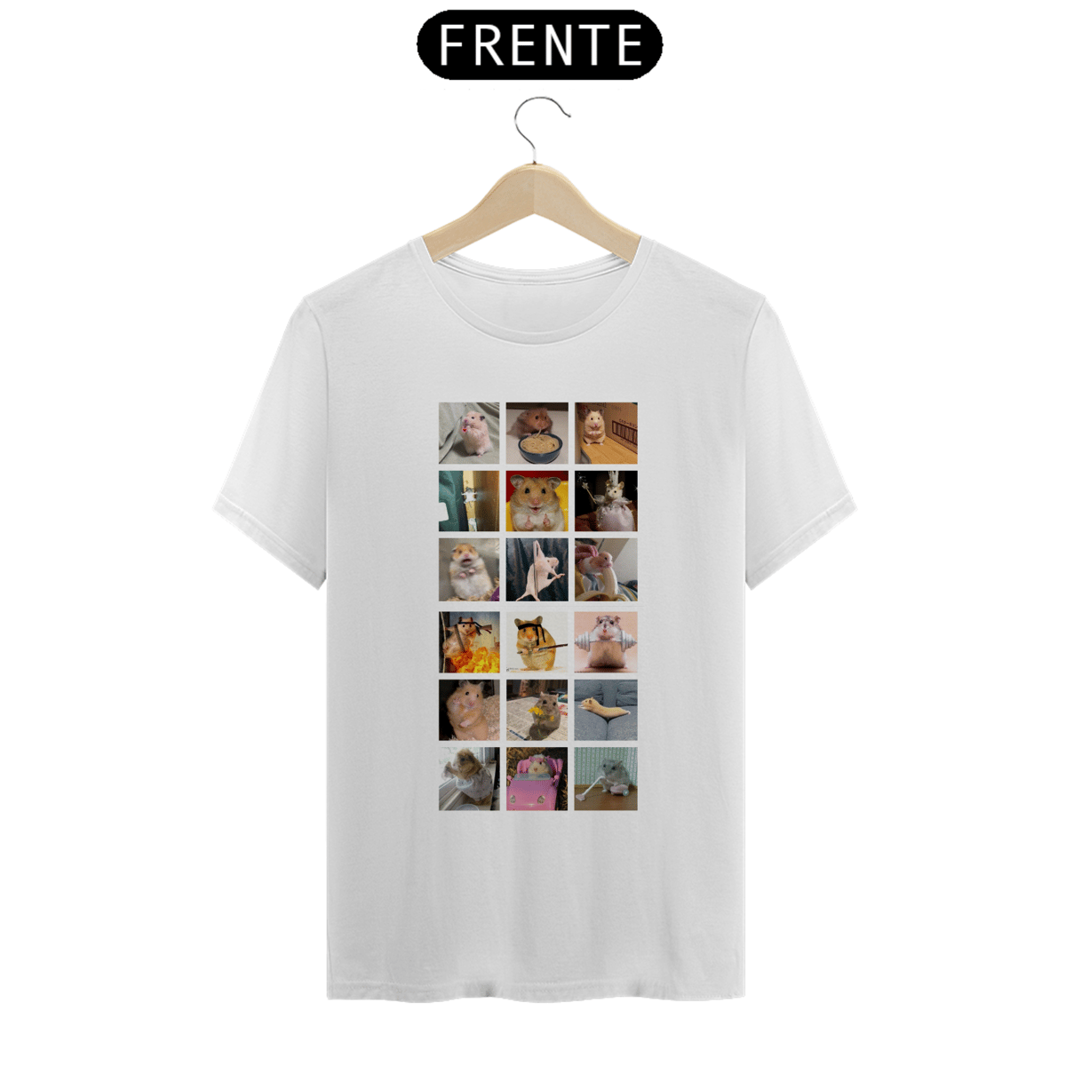 Nome do produto: Camisa Aesthetic Ratinho Hamster Engraçado Memes