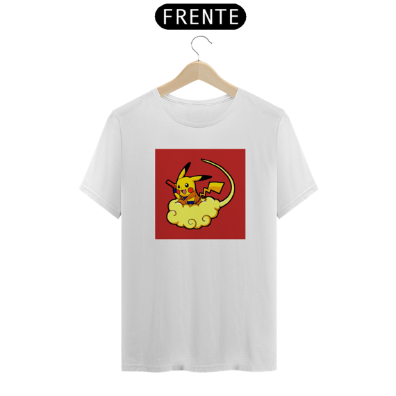 Camisa Pikachu Na Nuvem