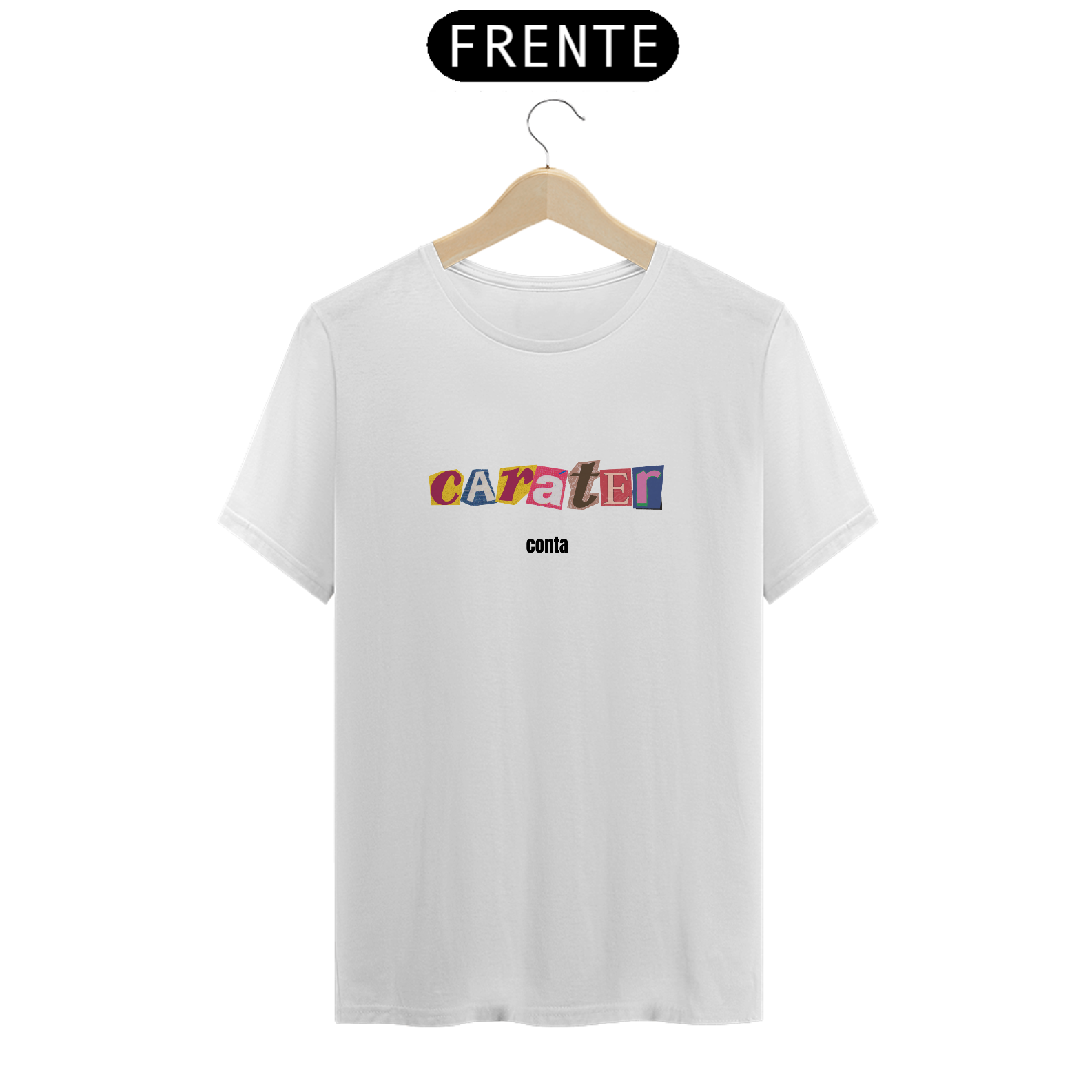 Caráter conta T-shirt