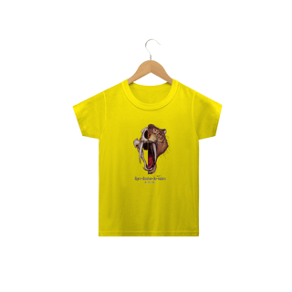 Nome do produto T-Shirt Classic Infantil caras Tigre-dentes-de-sabre