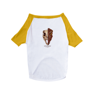 Nome do produto camisa pet dog caras Velociraptor