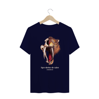 Nome do produto T-Shirt Plus Size caras Tigre-dentes-de-sabre