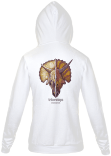 Nome do produto Moletom com ziper unissex caras Triceratops