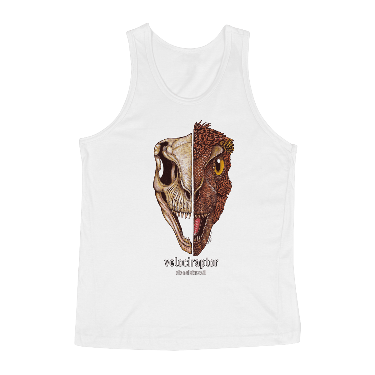 Nome do produto: Regata Masculina caras Velociraptor