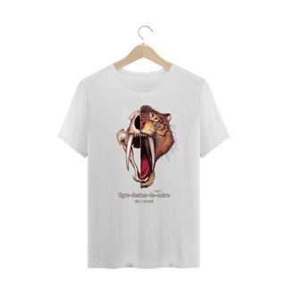 Nome do produto T-Shirt Plus Size caras Tigre-dentes-de-sabre