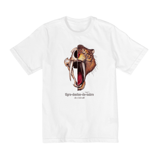 Nome do produto T-Shirt Quality Infantil (2 a 8) caras Tigre-dentes-de-sabre