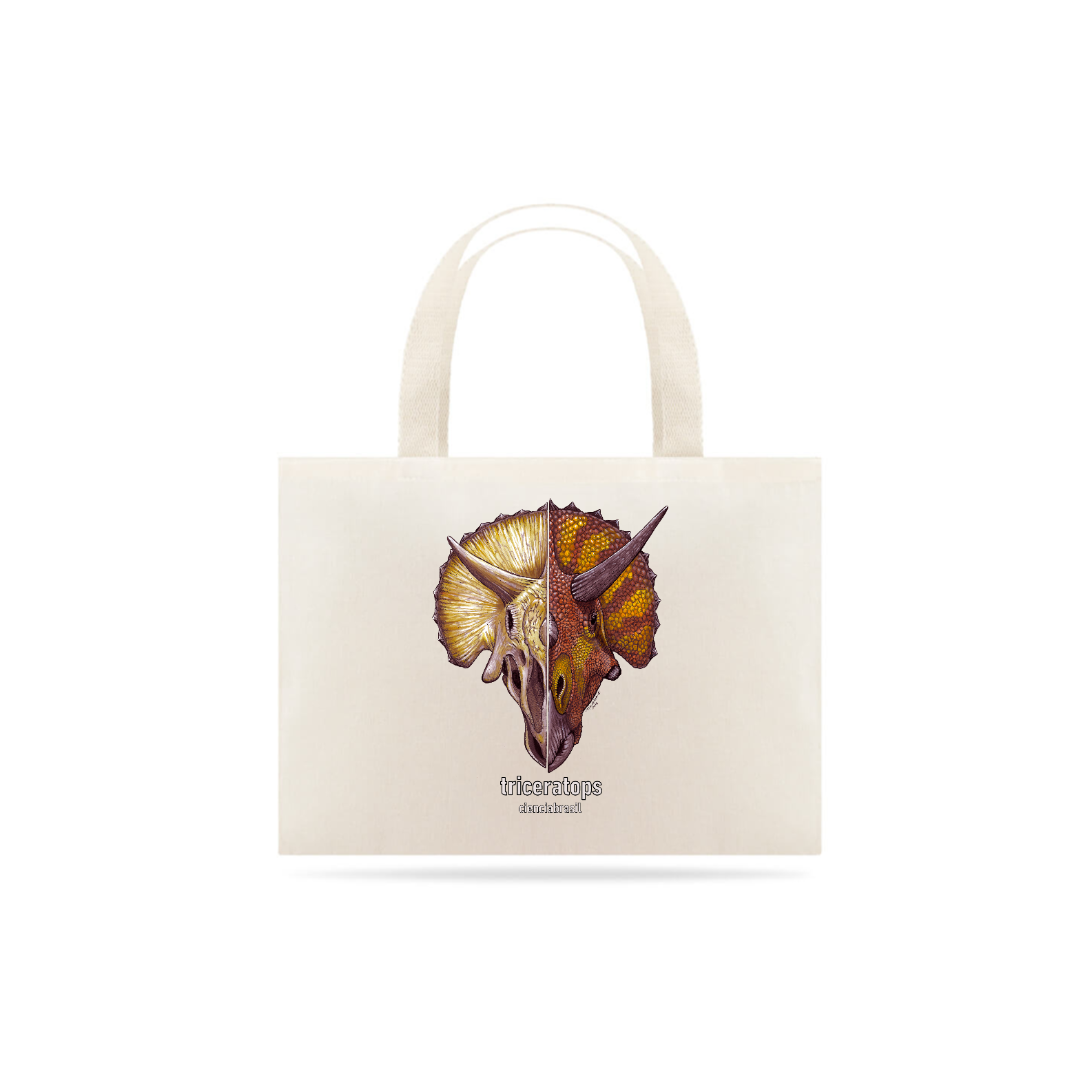 eco bag caras triceratops