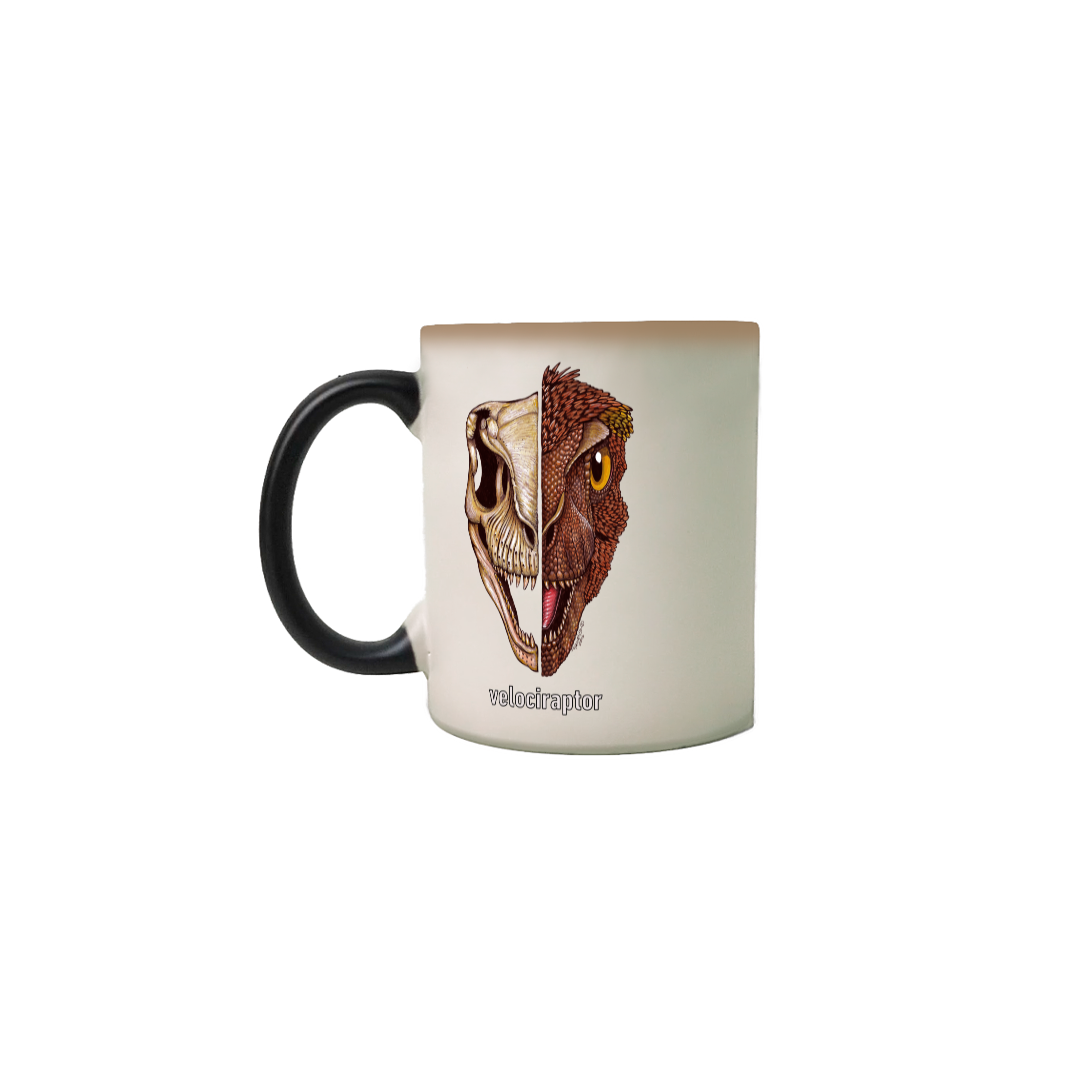Nome do produto: caneca mágica caras velociraptor