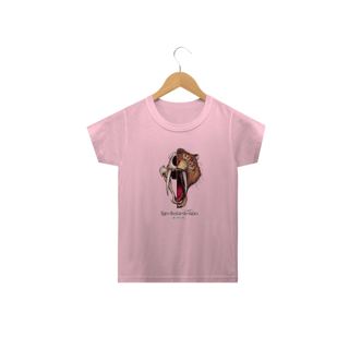 Nome do produto T-Shirt Classic Infantil caras Tigre-dentes-de-sabre
