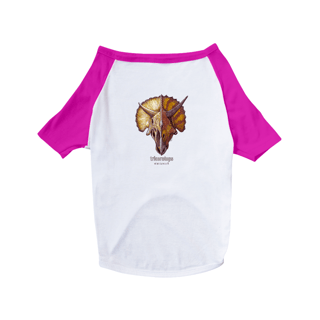 Nome do produto camisa pet dog caras Triceratops