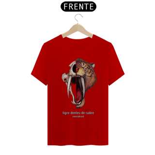 Nome do produto T-Shirt Classic caras Tigre-dentes-de-sabre