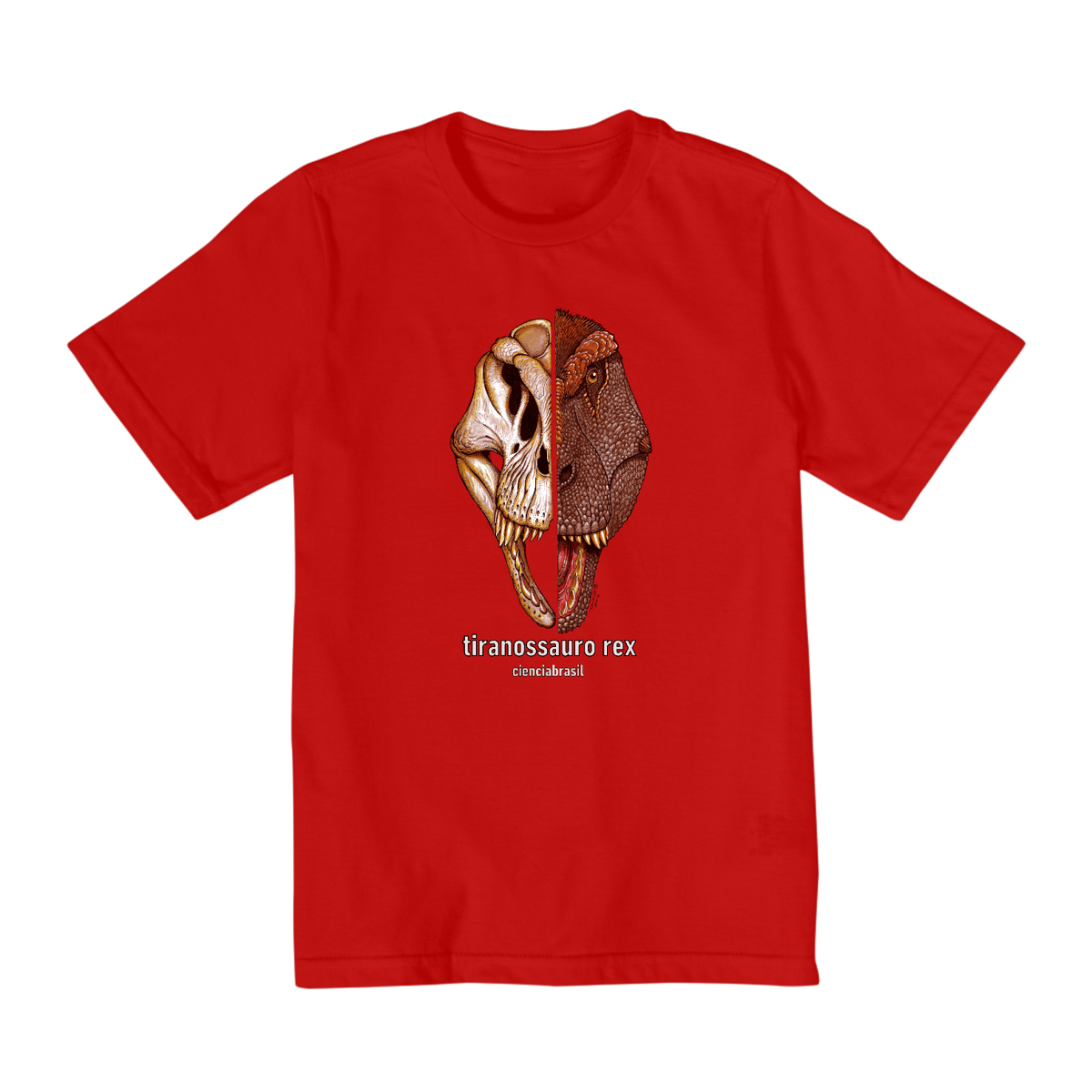 Nome do produto: T-Shirt Quality Infantil (2 a 8) caras Tiranossauro