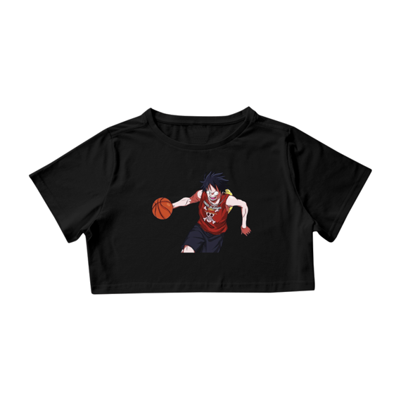 Cropped Luffy Jogando Basquete
