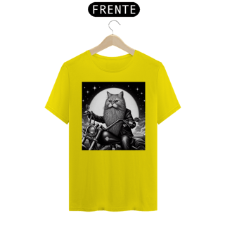 Nome do produto Camiseta - Gato pilotando moto 
