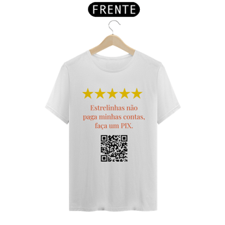 Nome do produto Camiseta - Estrelinhas não paga contas.