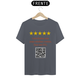 Nome do produto Camiseta - Estrelinhas não paga contas.