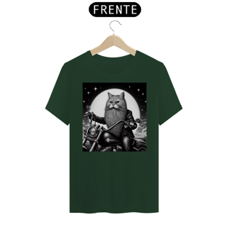 Nome do produto Camiseta - Gato pilotando moto 