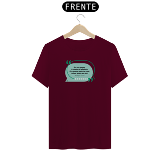 Nome do produto Camiseta-Eu vou pagar a conta do analista