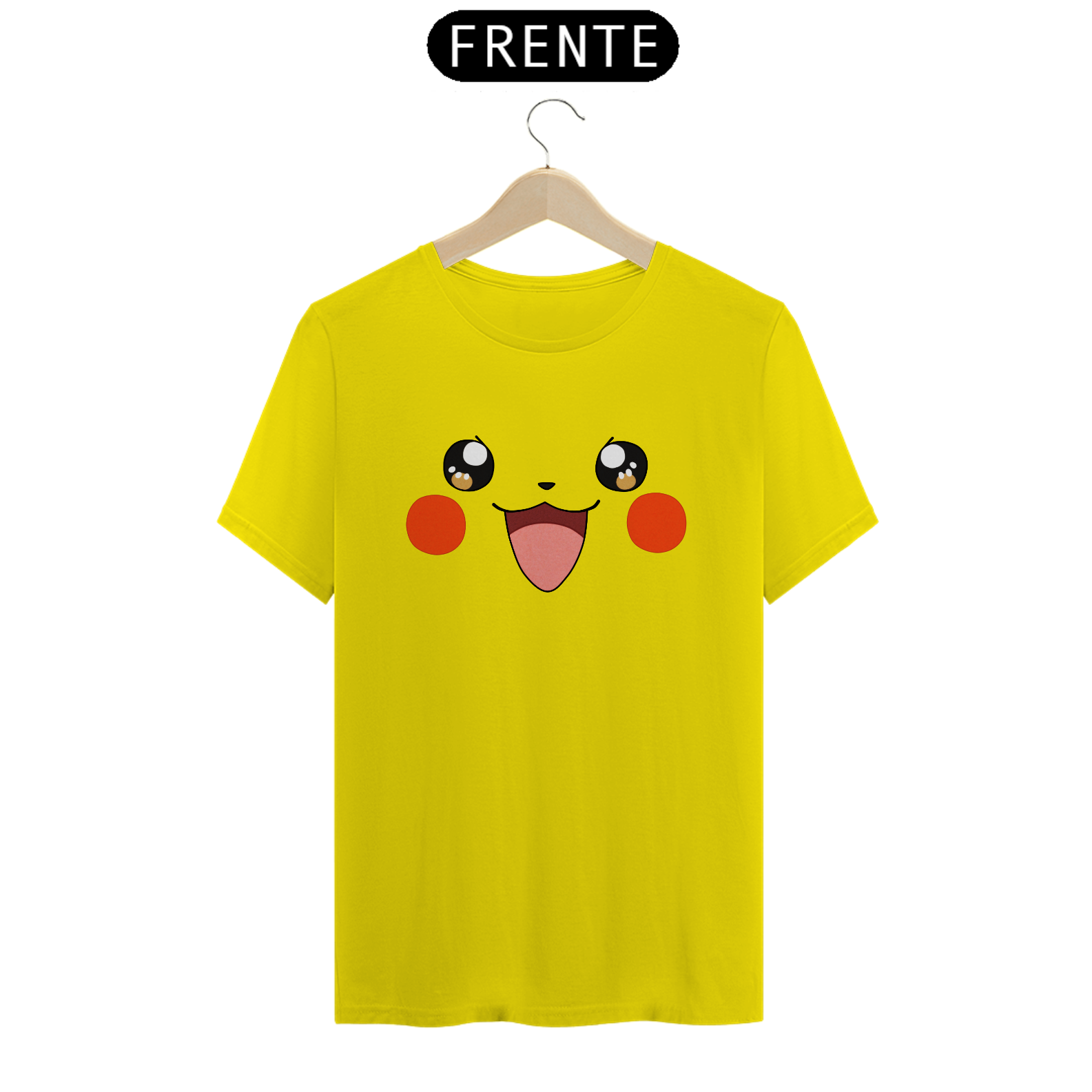 PIKACHU Face Camiseta Unissex