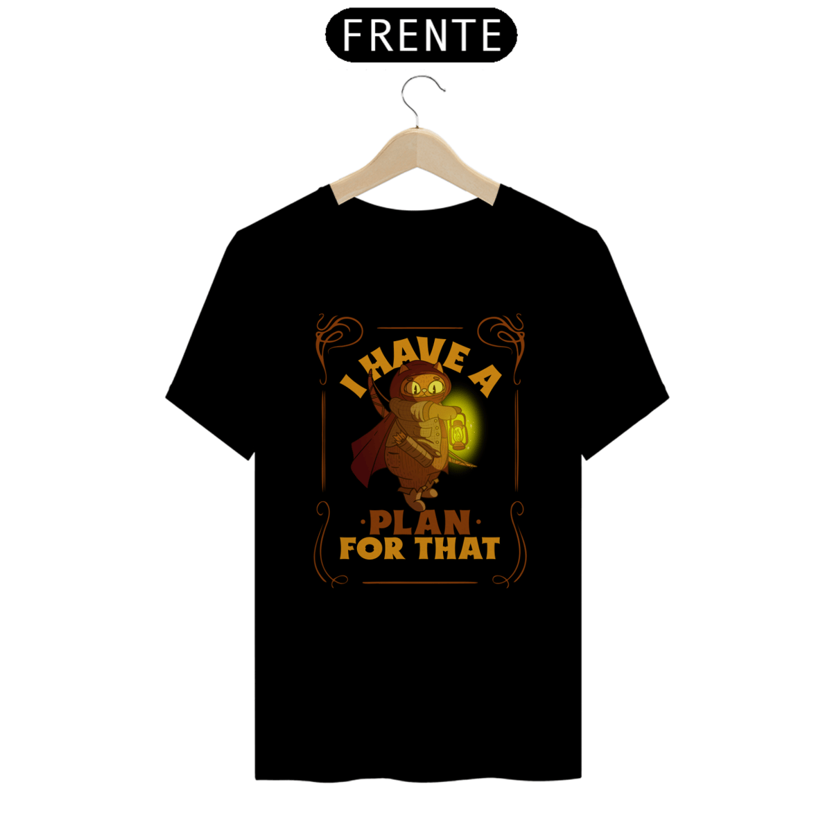 Nome do produto: I have a PLAN for that - RPG CATS CAMISETA UNISSEX