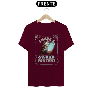 Nome do produto I have a SWORD for that - RPG CATS CAMISETA UNISSEX