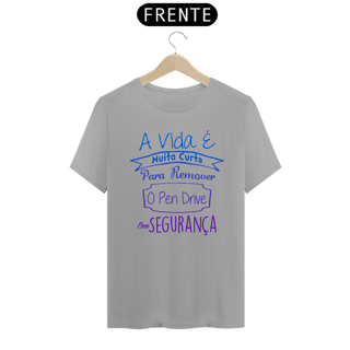 Nome do produto Camiseta - A vida é Curta