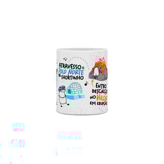 Nome do produto Caneca - Por Você Eu Bebo O Mar De Canudinho 