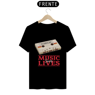Nome do produto Camiseta Classic - Música salva Vidas  (PROMOÇÃO CAMIZ)