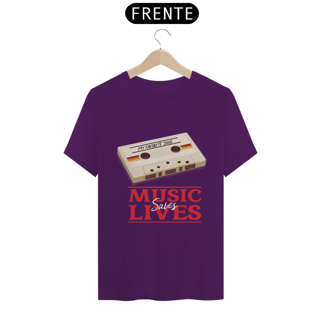 Nome do produto Camiseta Classic - Música salva Vidas  (PROMOÇÃO CAMIZ)