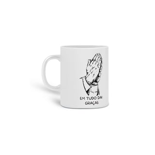 Nome do produto Caneca De Porcelana Personalizada, Dai Graças