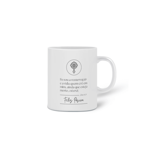 Nome do produto Caneca De Porcelana Personalizada, Feliz Pascoa
