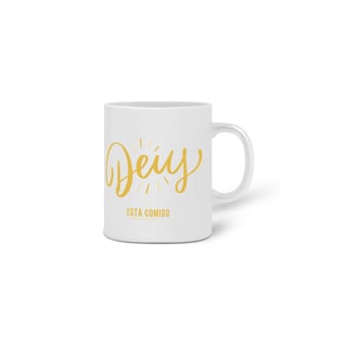 Nome do produto Caneca De Porcelana Personalizada, Deus Está Comigo