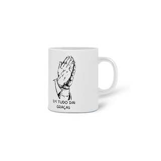 Nome do produto Caneca De Porcelana Personalizada, Dai Graças