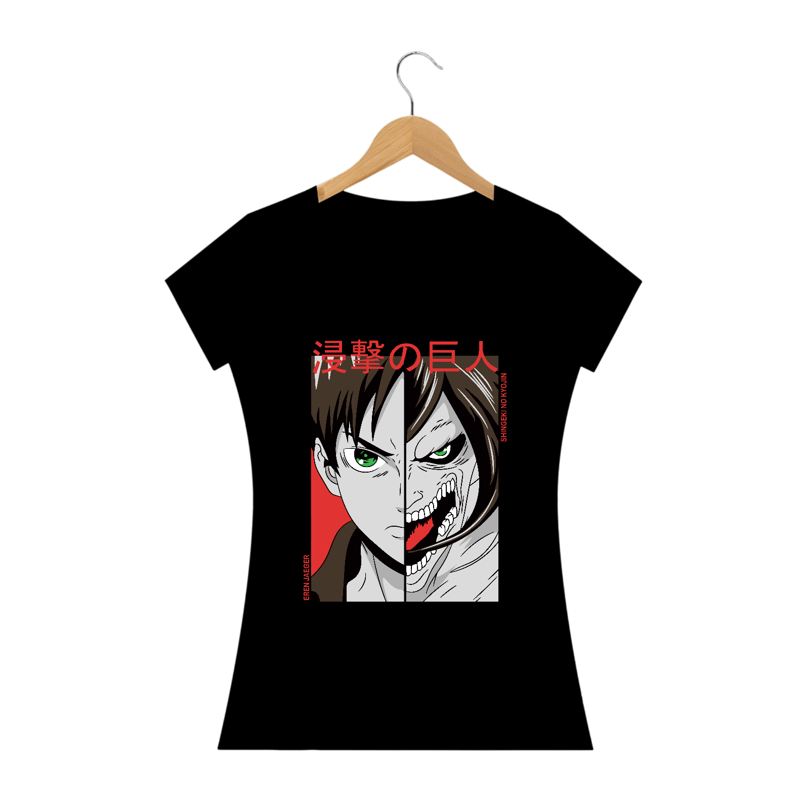 Camisa Feminina Eren Yeager