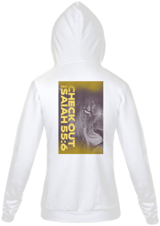 Nome do produto Moleton Com Ziper Unissex Isaías 55:6