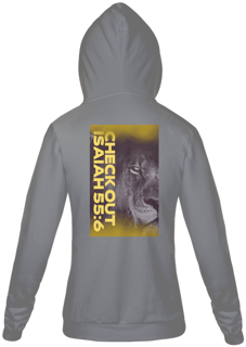 Nome do produto Moleton Com Ziper Unissex Isaías 55:6