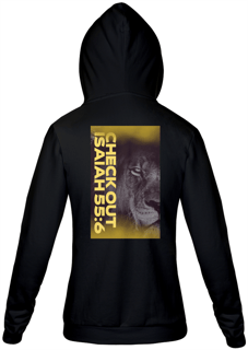 Nome do produto Moleton Com Ziper Unissex Isaías 55:6