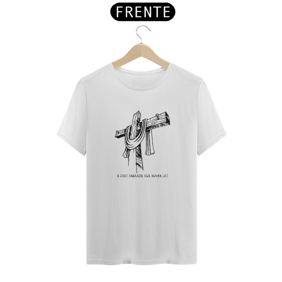 Camiseta A Cruz Sagrada Seja Minha Luz