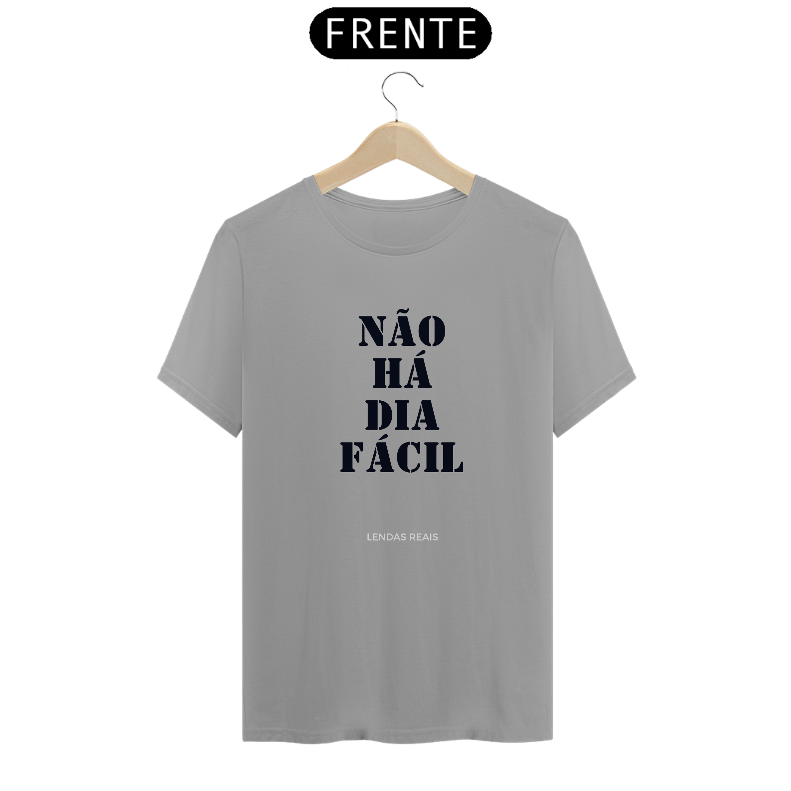 Não há dia fácil CINZA/BRANCO