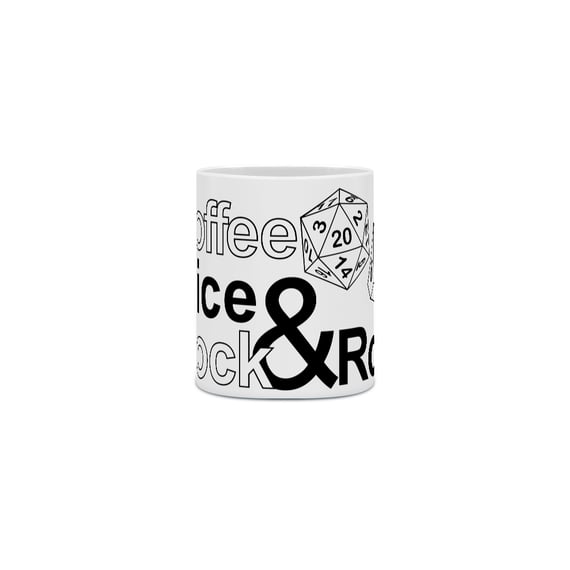 Mug of Coffee, Dice & Rock