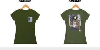Nome do produto BABY LOOK MIKASA - ATTACK ON TITAN