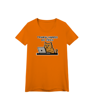 Nome do produto BABY LOOK TRABALHANDO NO ÓDIO - MEMES